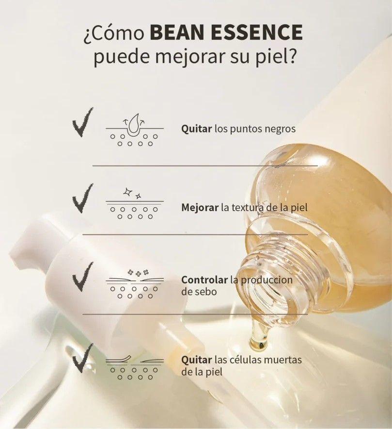 Serum Hialuronico Koreano Exfoliante Bean Essence 30ml Mixsoon-5