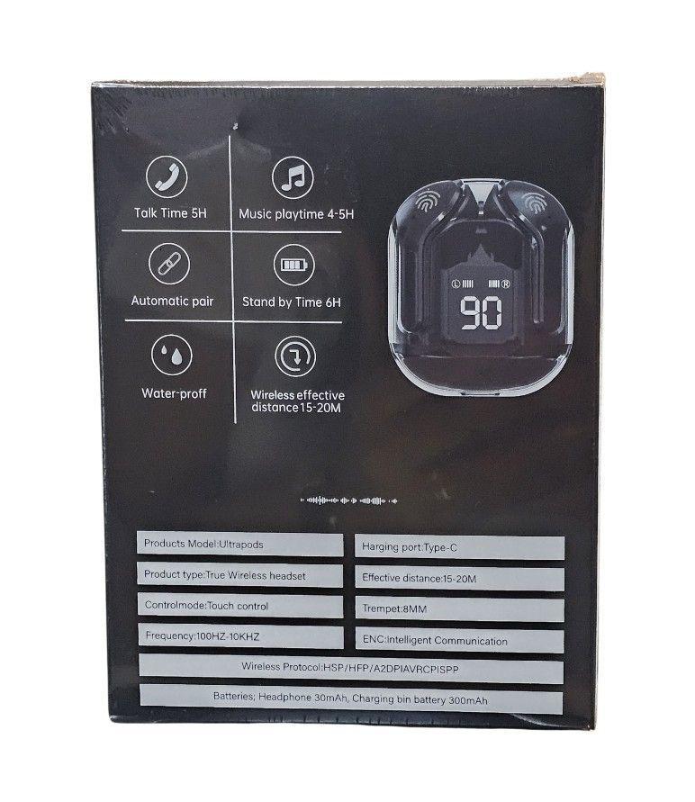 Audífonos Ultrapods Pantalla Led Digital Wireless 5.3-4