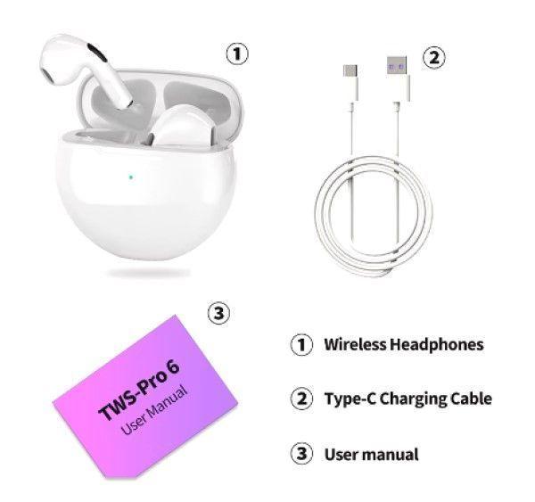 Audífonos Inalámbricos Mini Pro-6-2