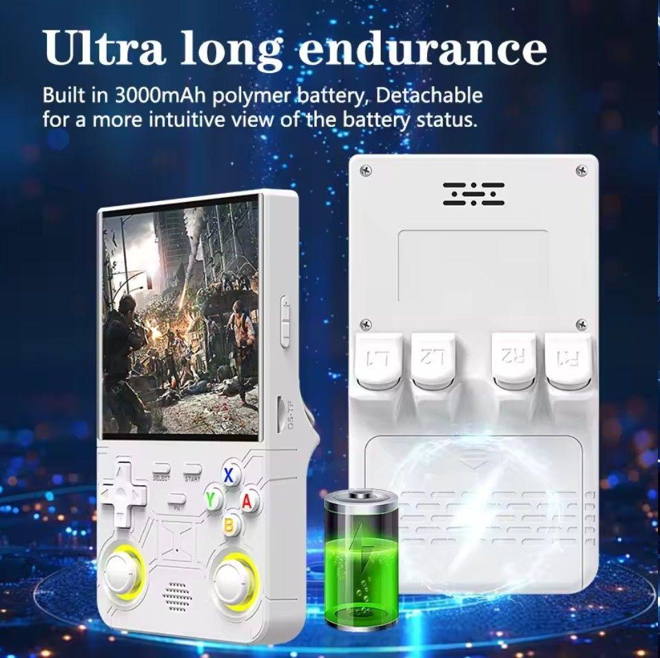Consola portátil r36 ultra color blanco más funda de regalo-1