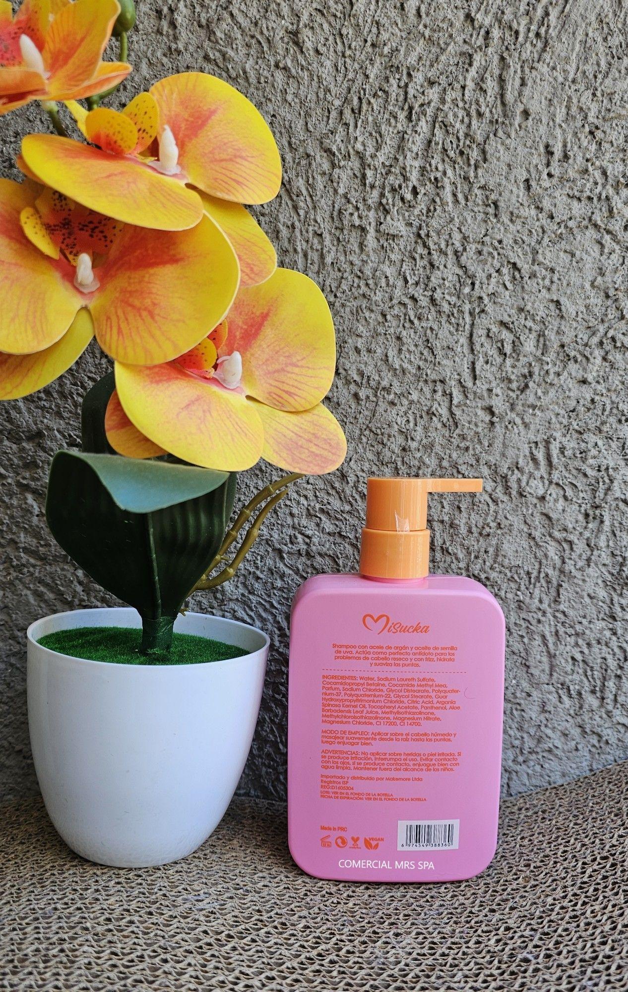 Shampoo Misucka 350ml Aceite De Argan Vegano Reparador -2