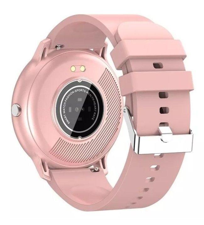 Reloj Inteligente Para Mujer SmartWatch ZL02 Rosado IP67-2