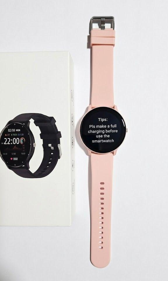 Reloj Inteligente Para Mujer SmartWatch ZL02 Rosado IP67-4