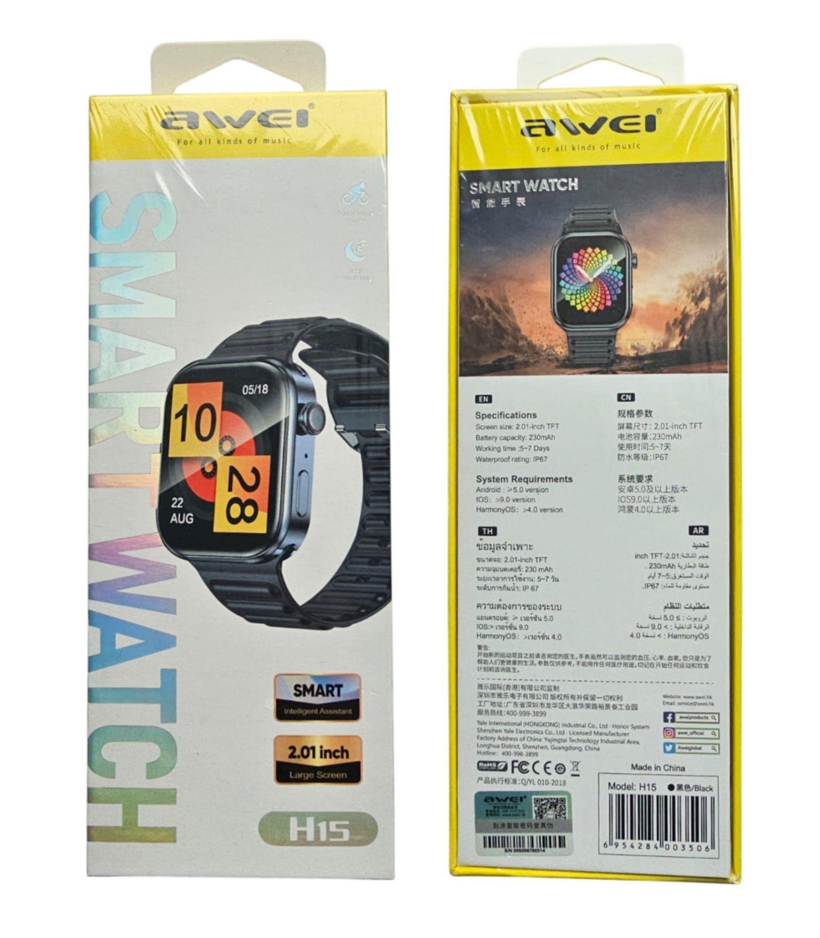 Reloj Inteligente Smartwatch Awei H15-3