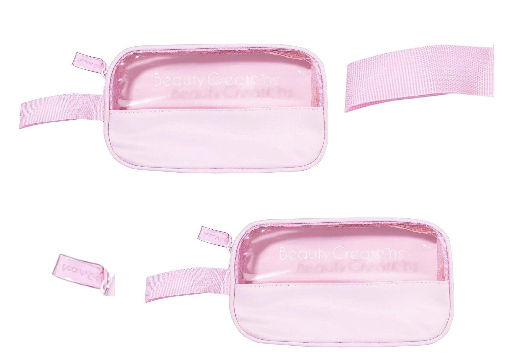 Cosmetiquero Pink Clear Pequeño Beauty Creations-3