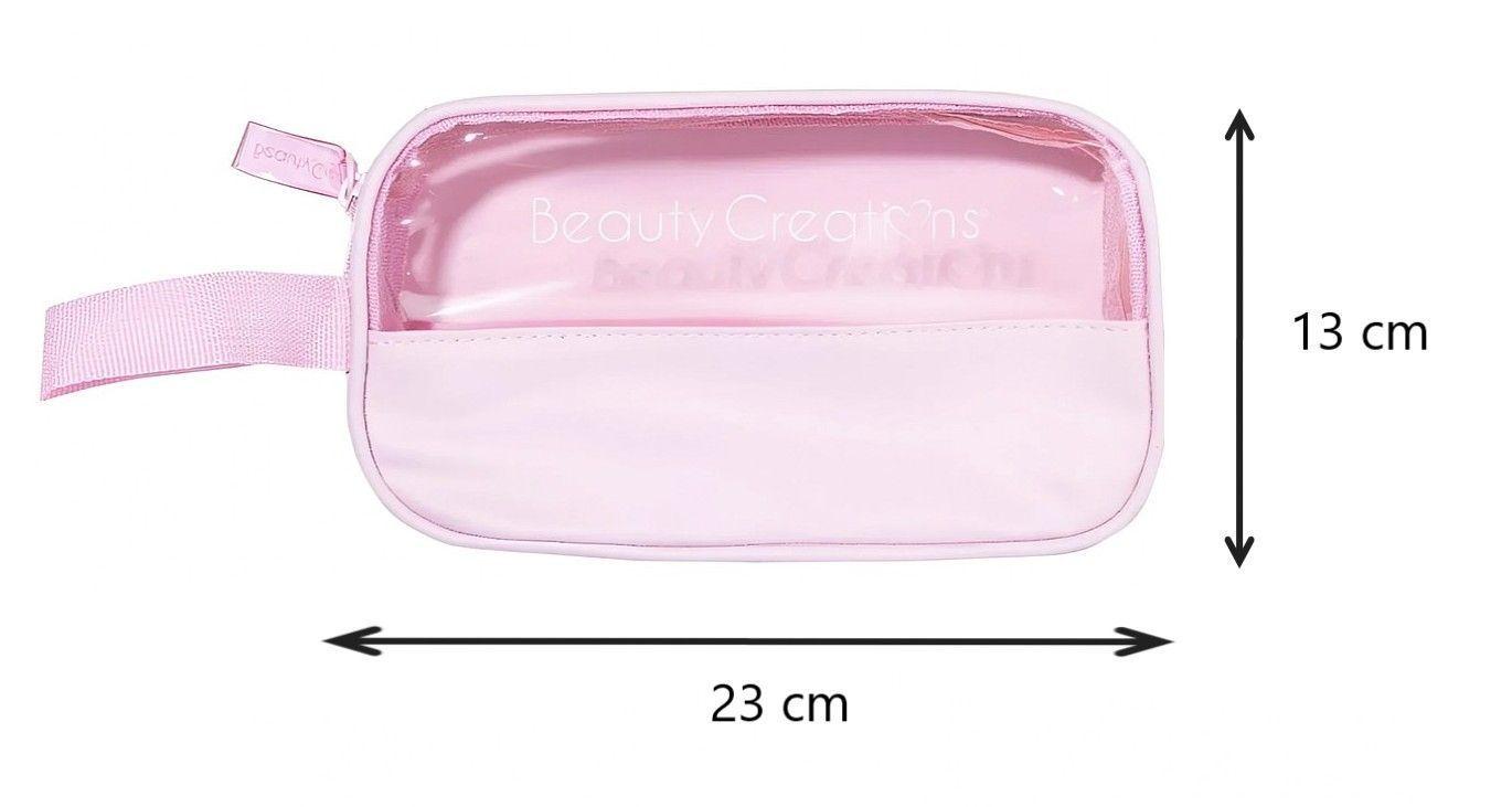 Cosmetiquero Pink Clear Pequeño Beauty Creations-2