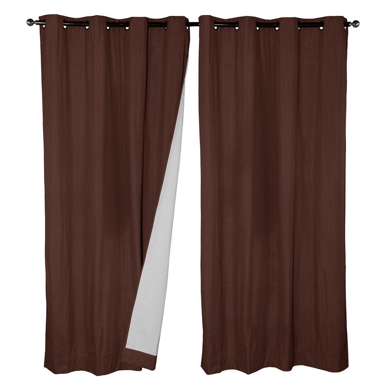 Cortinas Set B.O. Microfibra 1.40 x 2.25 Café-1