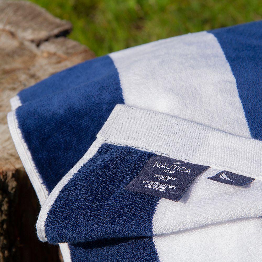 Toalla de Playa Nautica Home 160x80 Rayas Navy-2