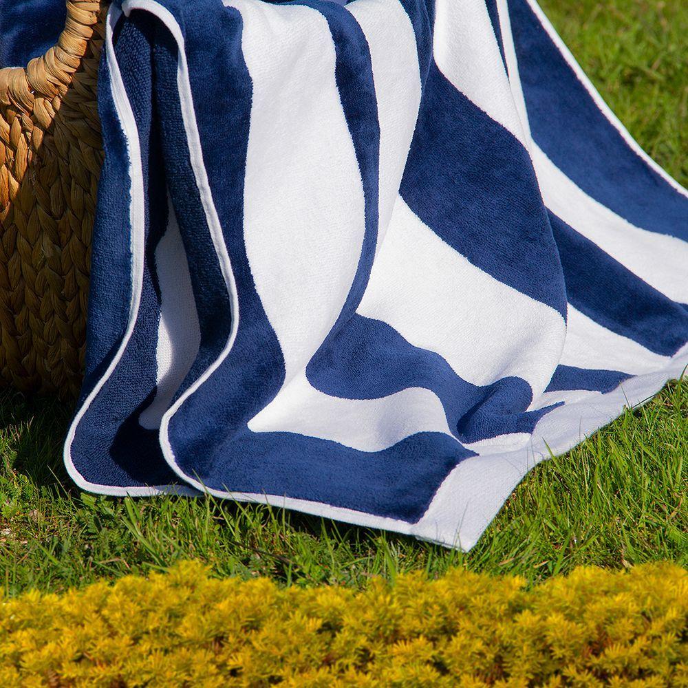 Toalla de Playa Nautica Home 160x80 Rayas Navy-3