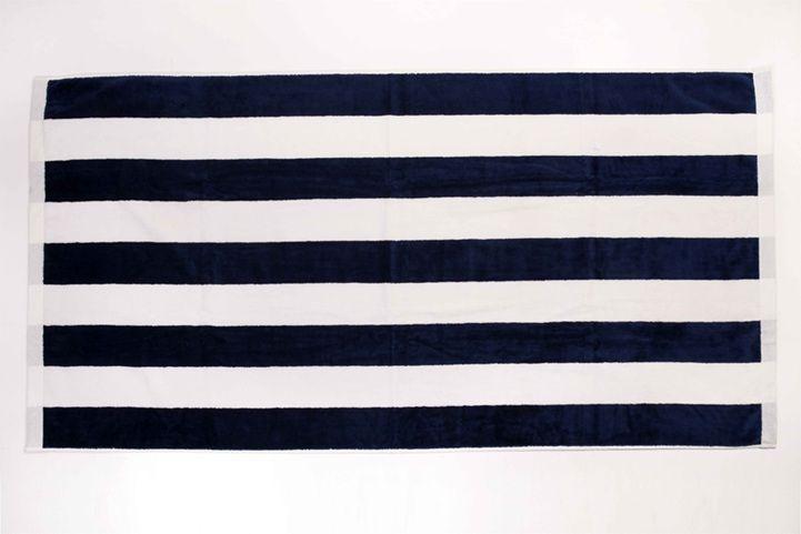Toalla de Playa Nautica Home 160x80 Rayas Navy-4