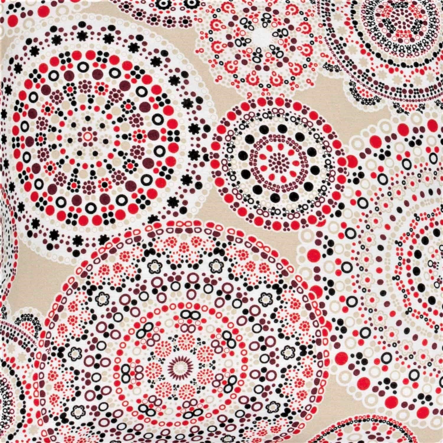 Set 4 cojines Lona Española Cargagena 50x50 ROJO-2