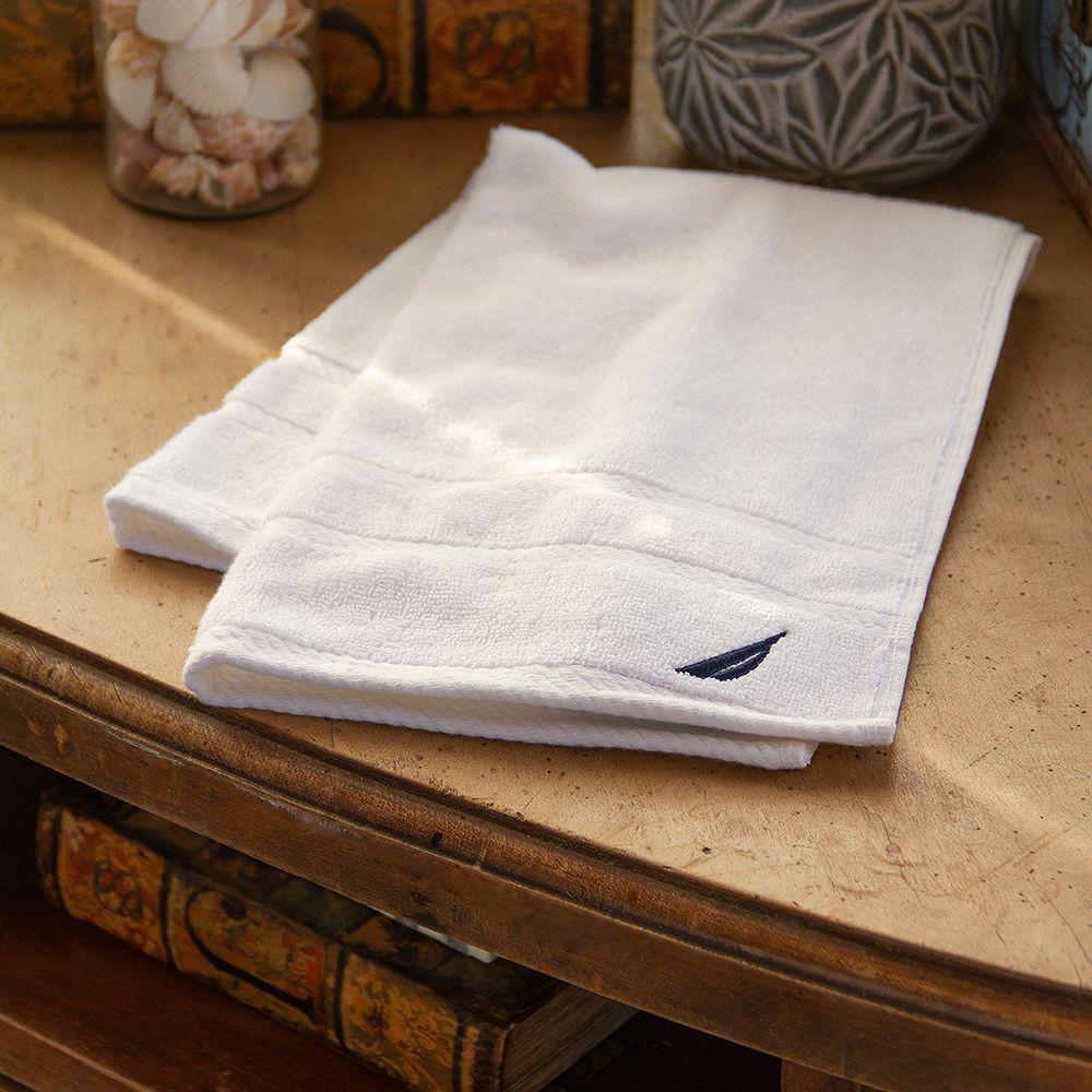 Toalla de mano 60X40 NAUTICA HOME 100 algodon Blanco-2