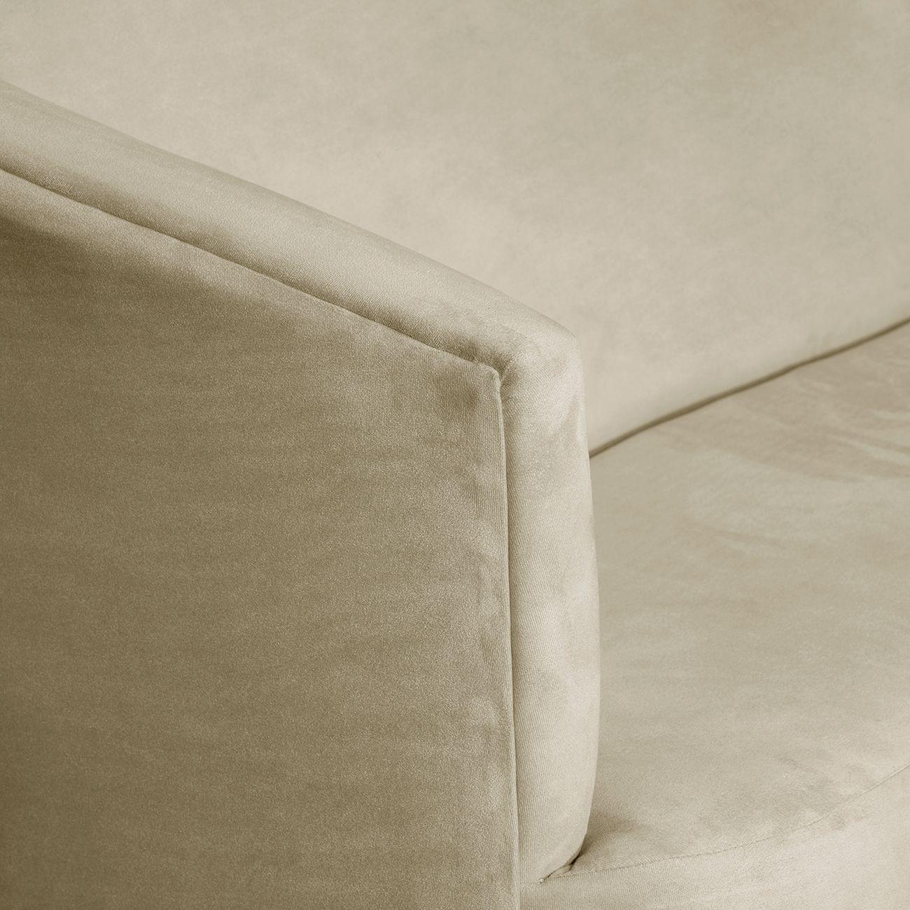 SOFA 2C OSLO FELPA BEIGE 160X80X70-3