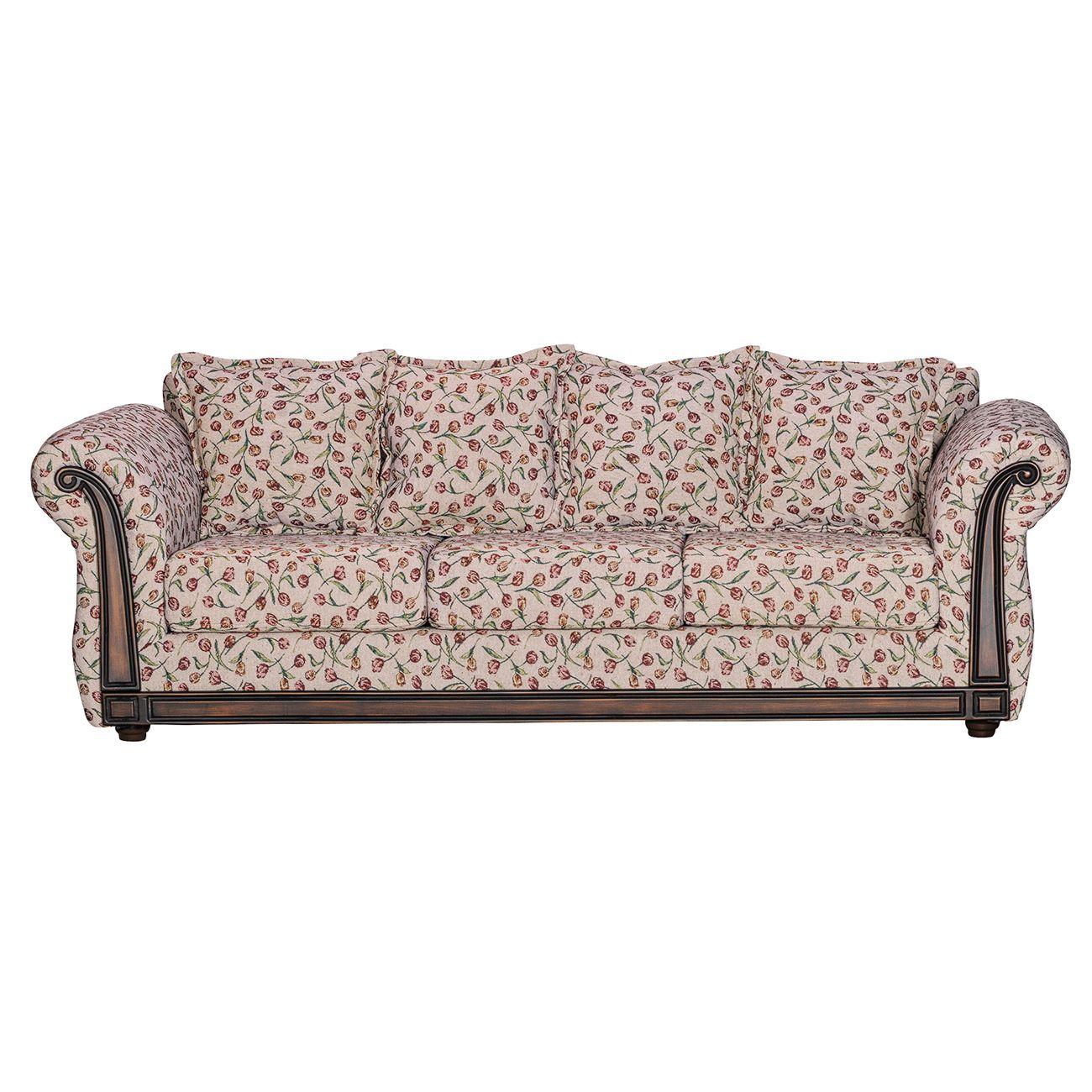 Sofa 3c Esmirna Gobelino Tulipan 208 x 84x82-0