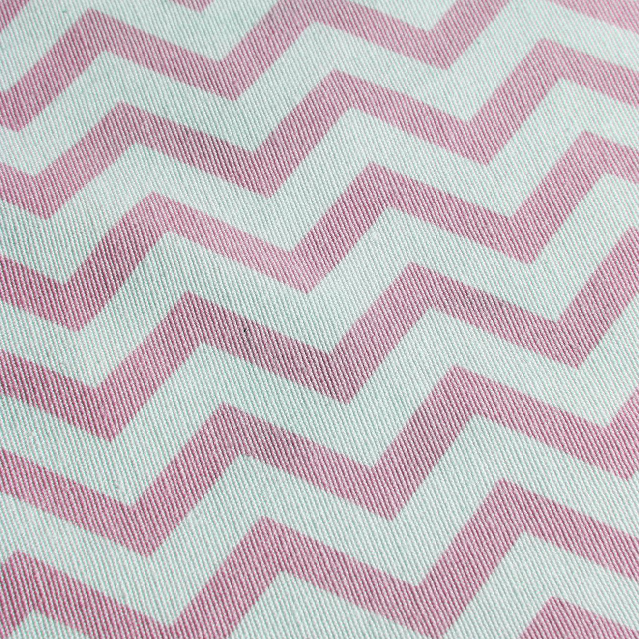 Cortina Lona Española ZigZag  Rosa-2