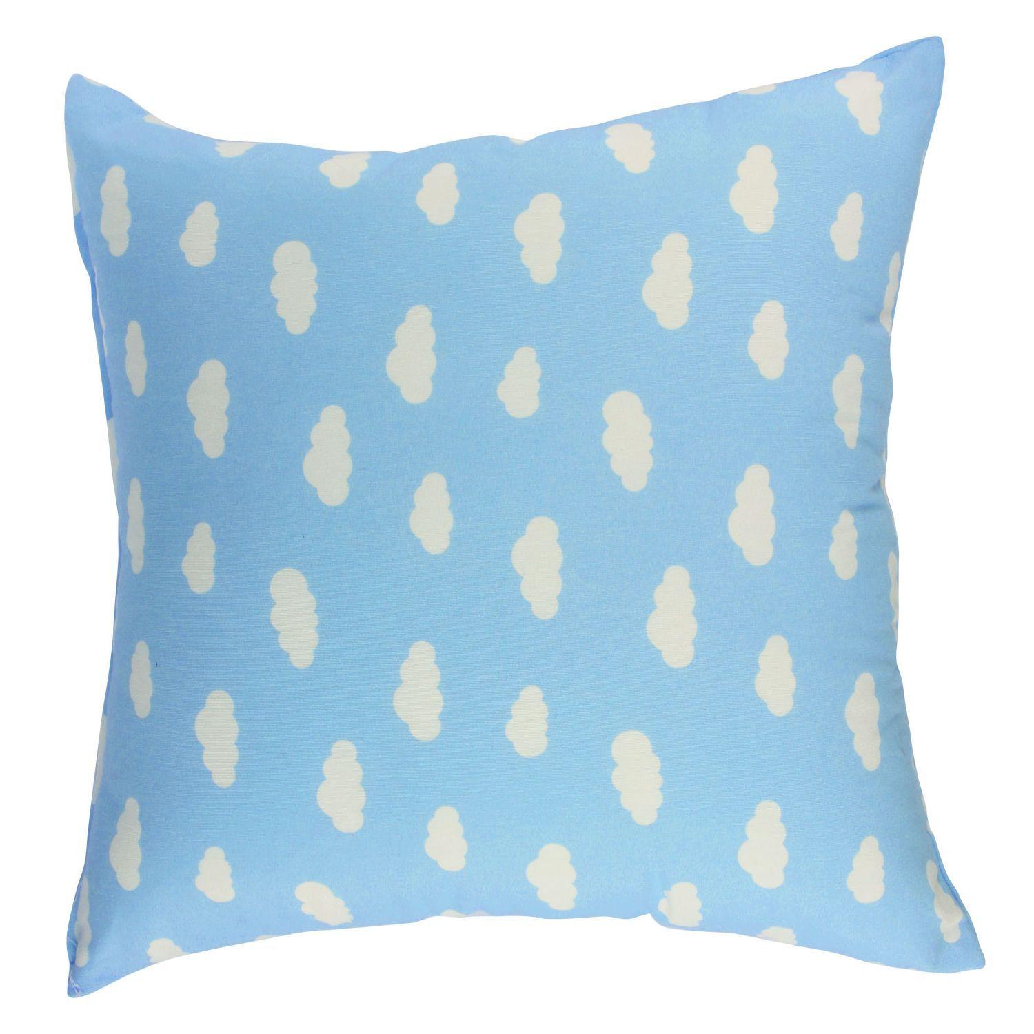 Set 2 Cojines Lona Nube Azul 50x50 cm-1