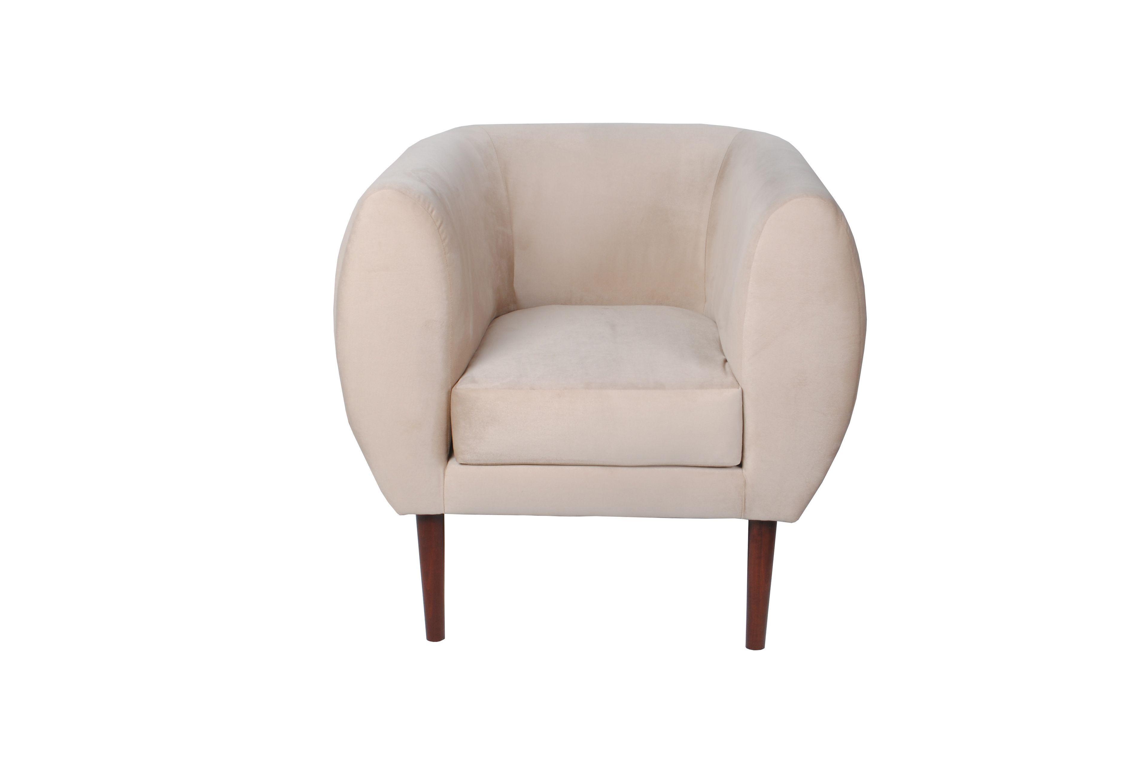 Poltrona Masel Curva 80x70x78 cm Beige-0