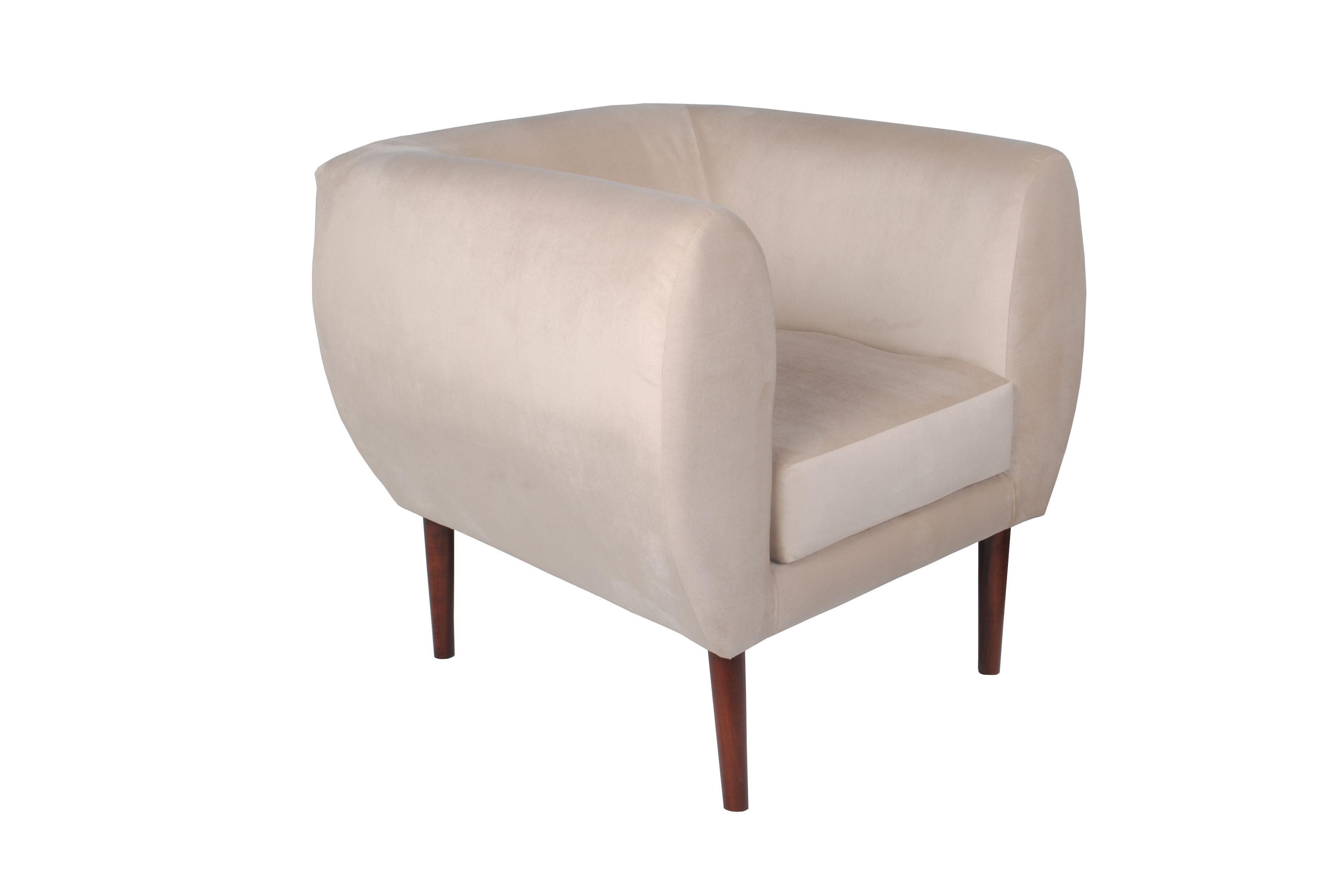 Poltrona Masel Curva 80x70x78 cm Beige-1