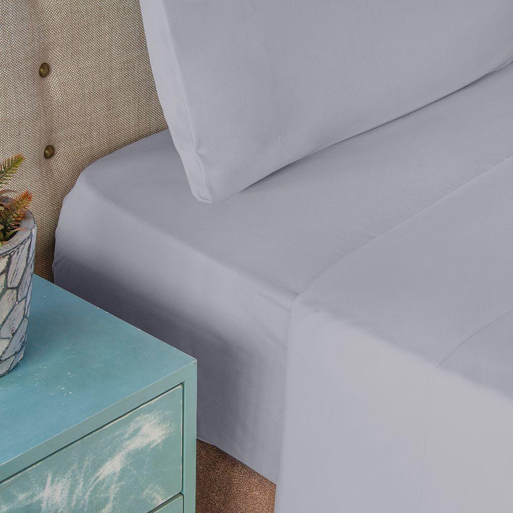 Juego de Sabanas 2PL lisas Microfibra 95gsm Nautica Home Gris-2