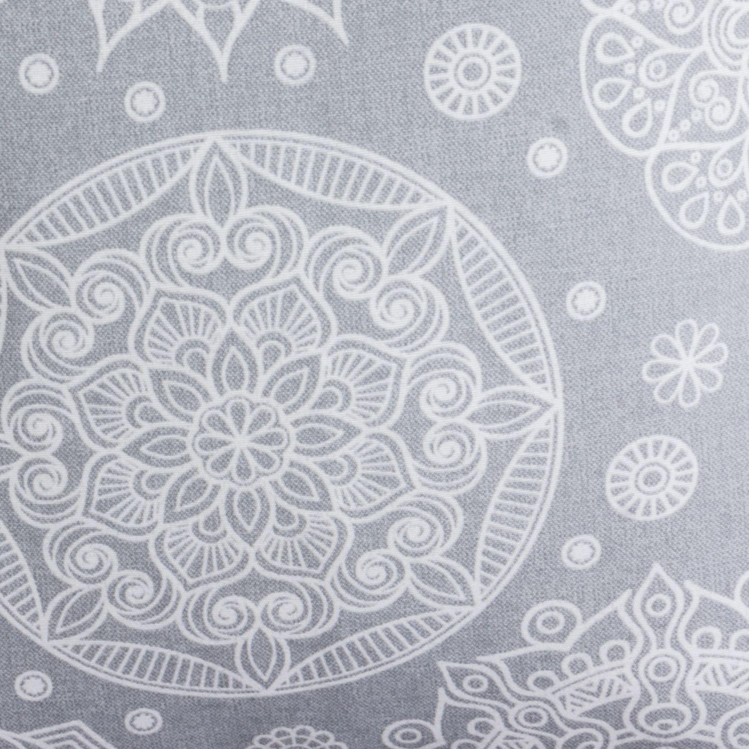 Set 4 Cojines Lona Española Jalebi 50x50 cm Gris-1