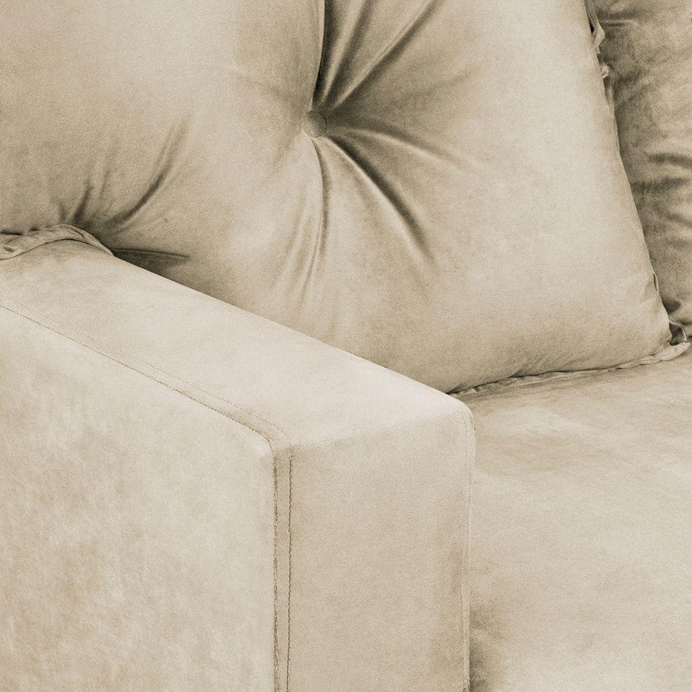 Seccional Belga esquinero felpa Beige 210x210-2