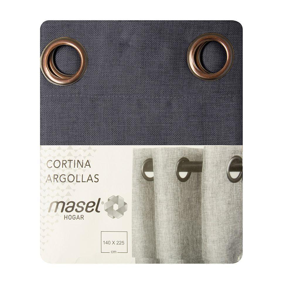 Cortina  Mati 140x225 cm  Gris oscuro-2