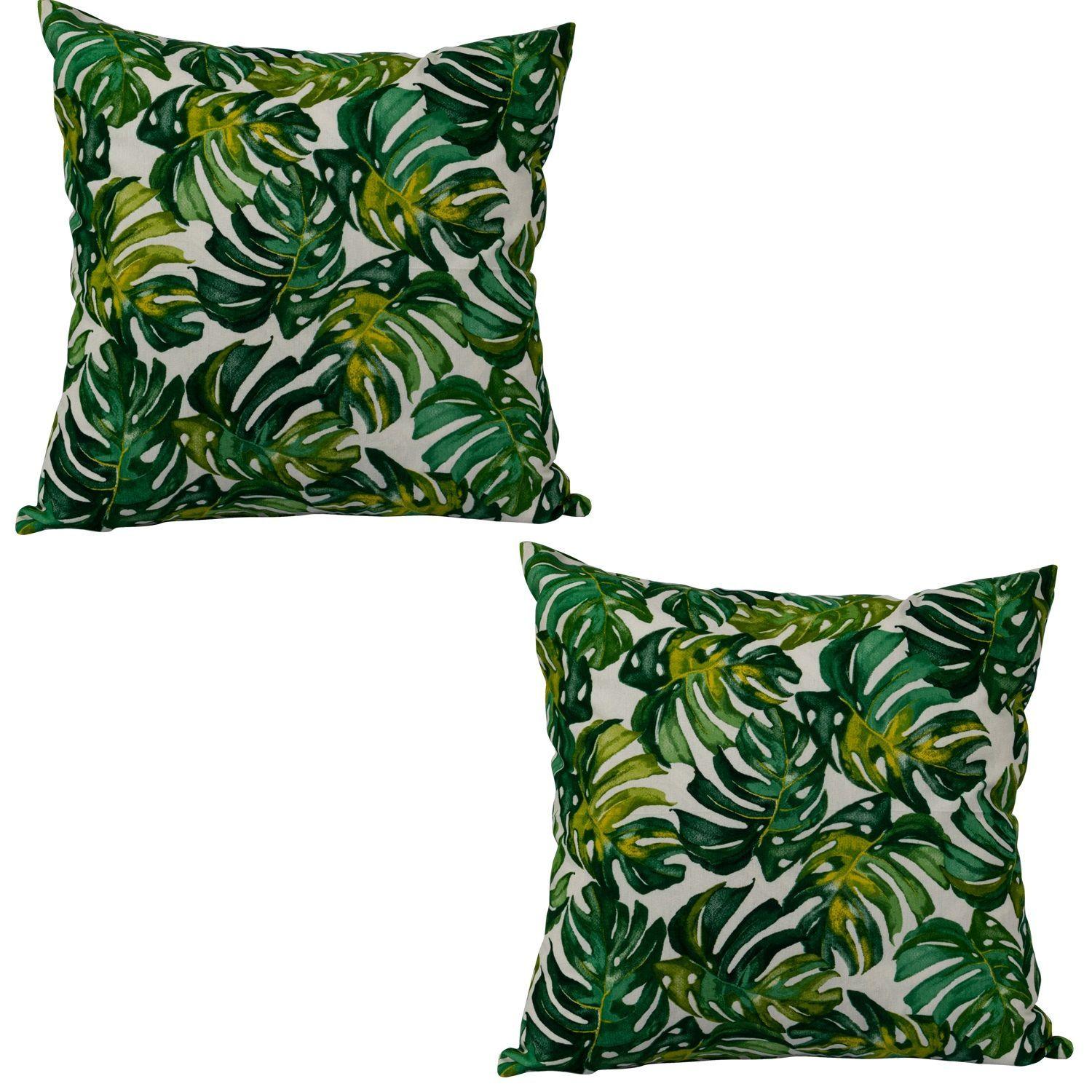 Set 2 cojines Lona Española Maldivas 50x50 Verde-0