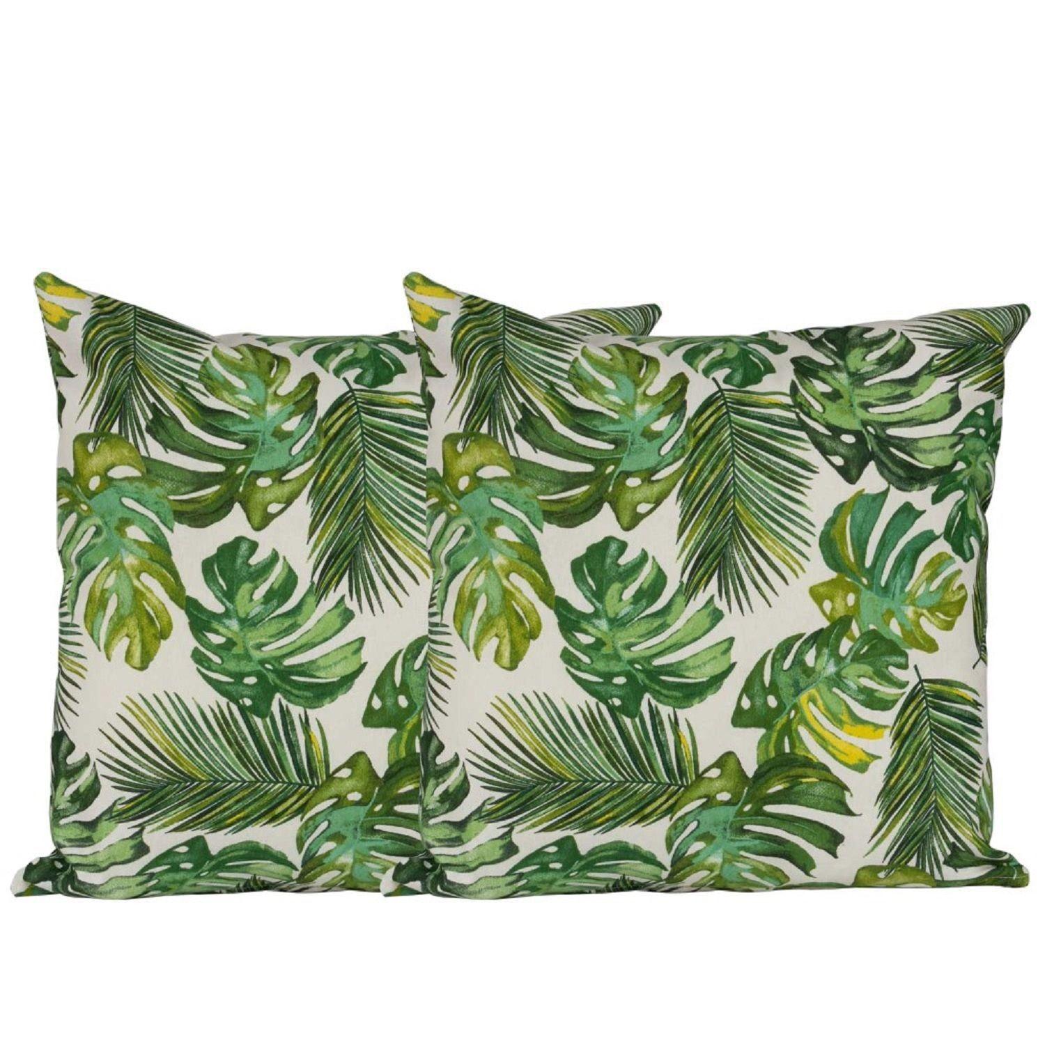 Set 2 cojines Lona Española Bahamas 50x50 VERDE-0