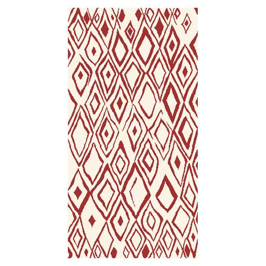 alfombra shag  anat 3  200x285 blanco-rojo-0