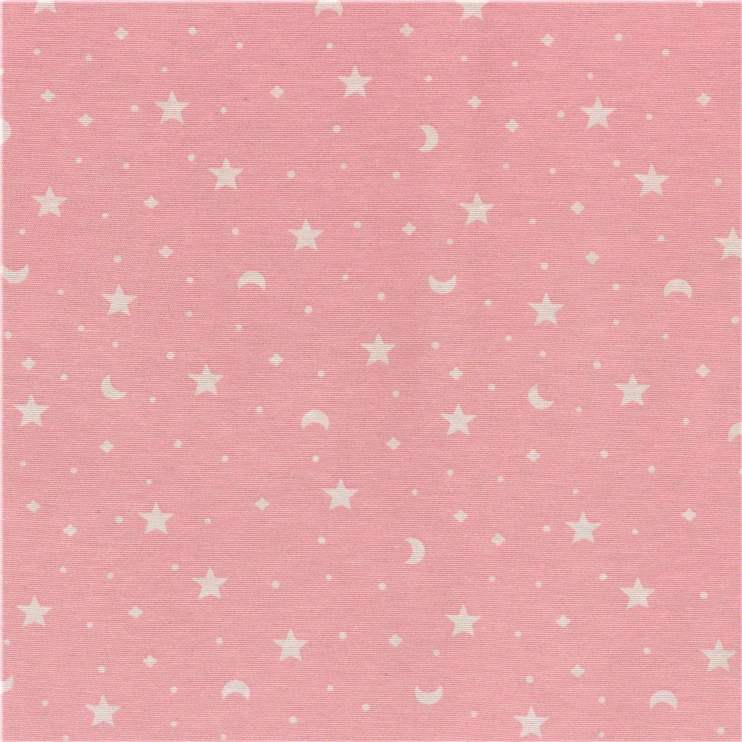 Cortina lona española Estrellita Rosa-2