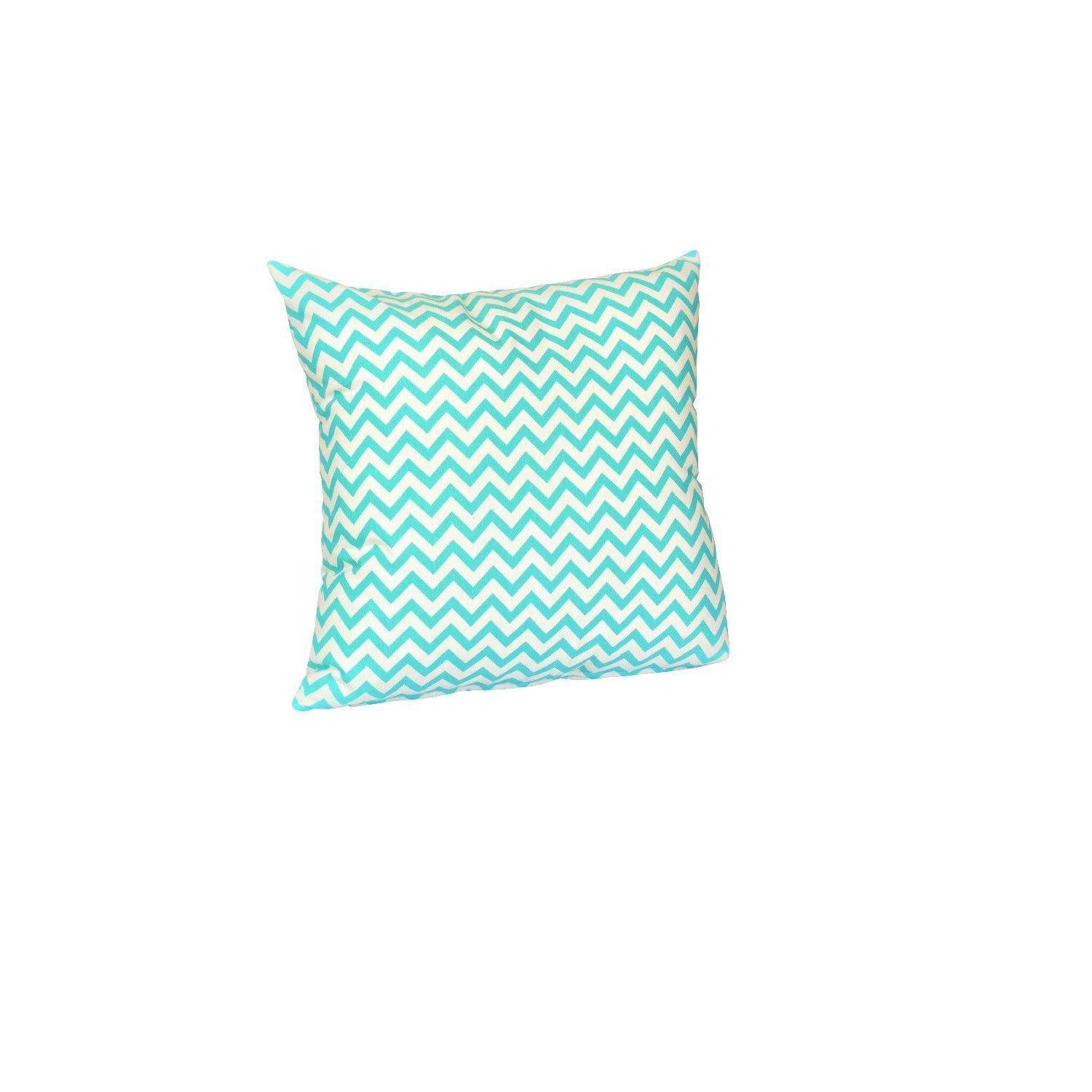 Juego Cortinas + Cojines infantiles Zig Zag  Turq-2