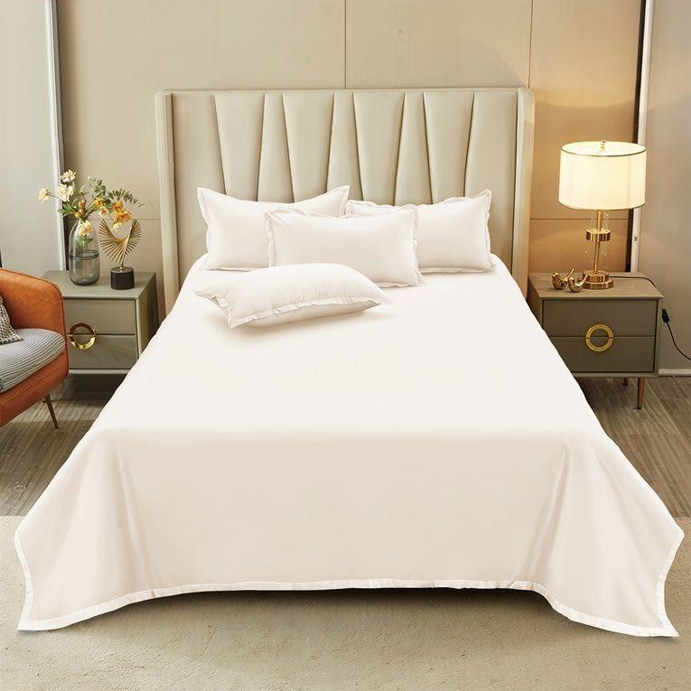 Juego de Sabanas 1 5 pl lisas Microfibra 95gsm Nautica Home Beige-2