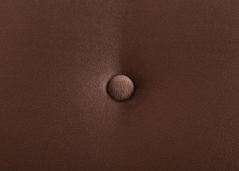 Banqueta Baul Felpa Chocolate  100x50x45 cm-2