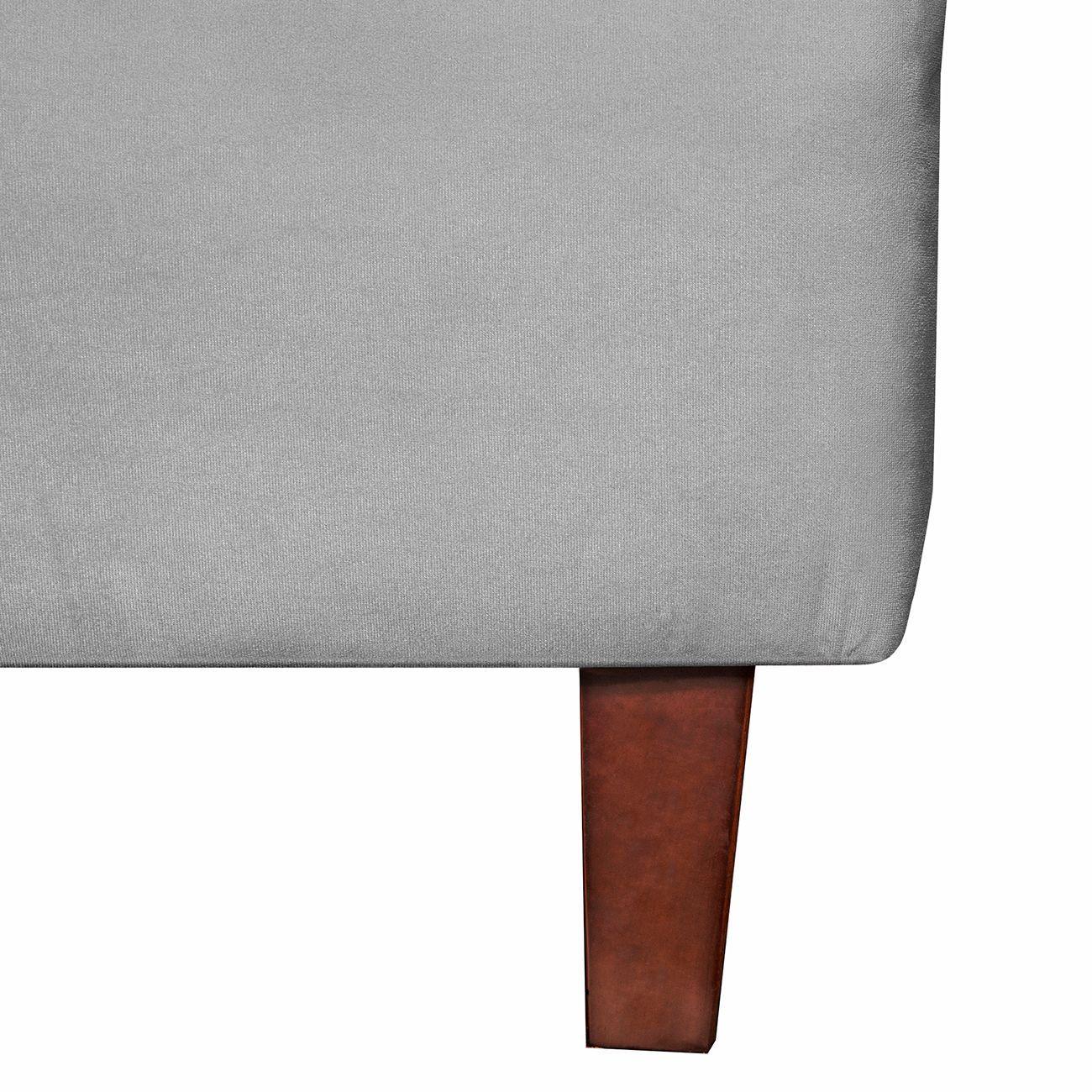 Poltrona  1c York  felpa  gris 75x55x92 cm-3