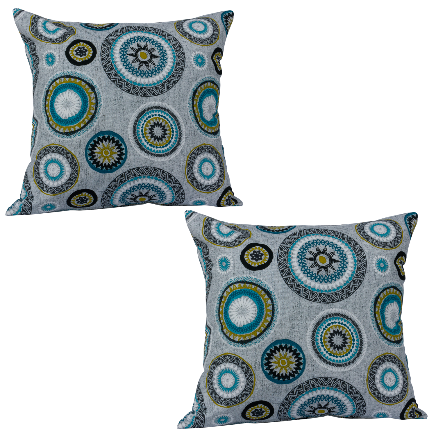 Set 2 Cojines Lona Española Martini 50x50 Turquesa-0