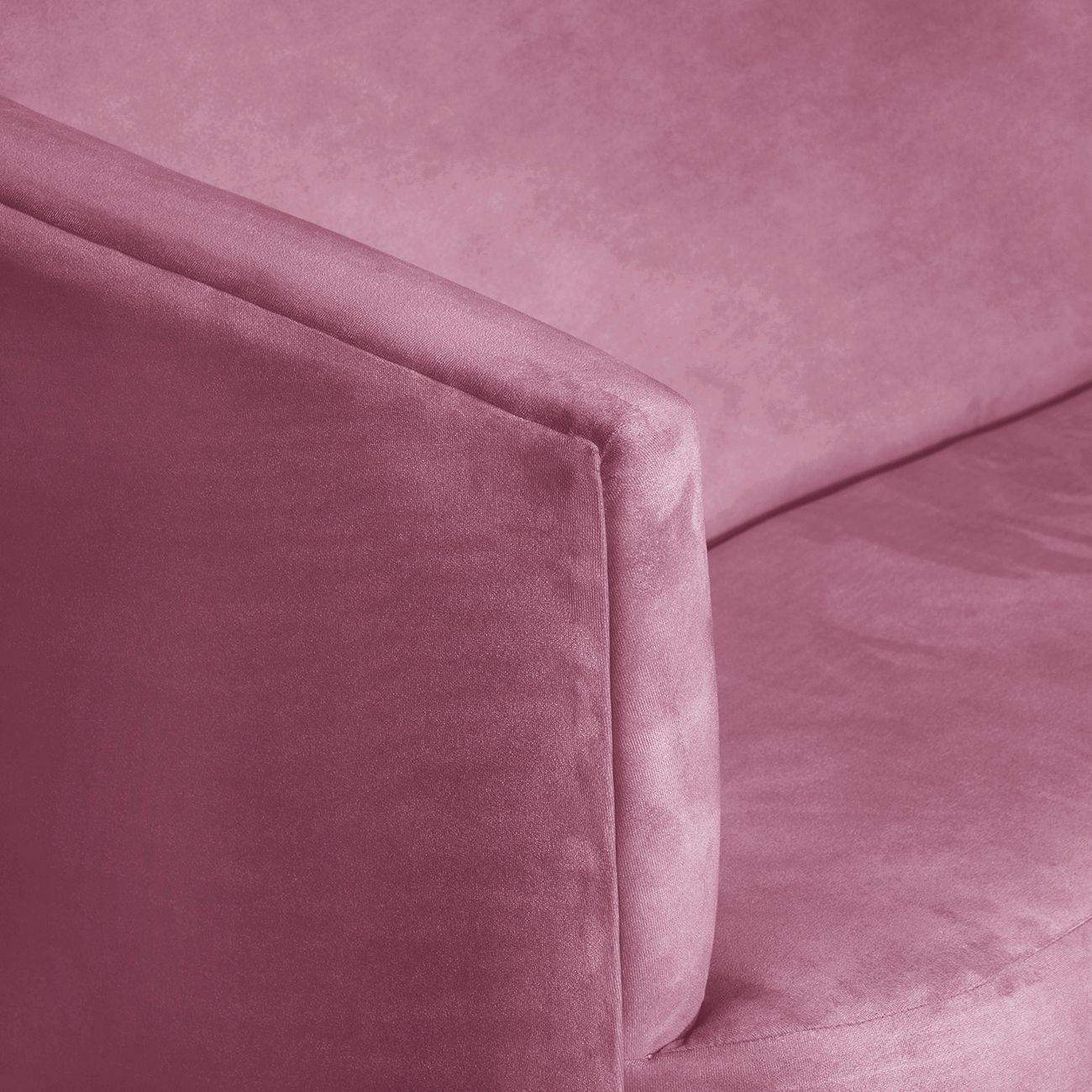 SOFA 2C OSLO FELPA  PALO ROSA 160X80X70-2