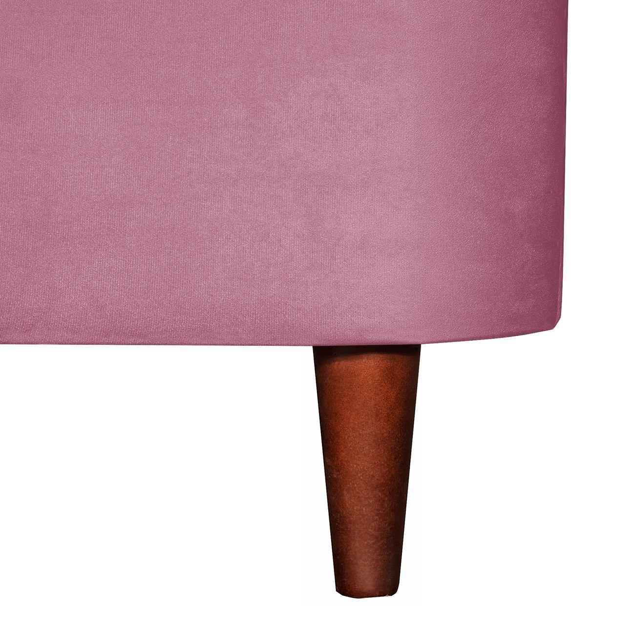 SOFA 2C OSLO FELPA  PALO ROSA 160X80X70-3