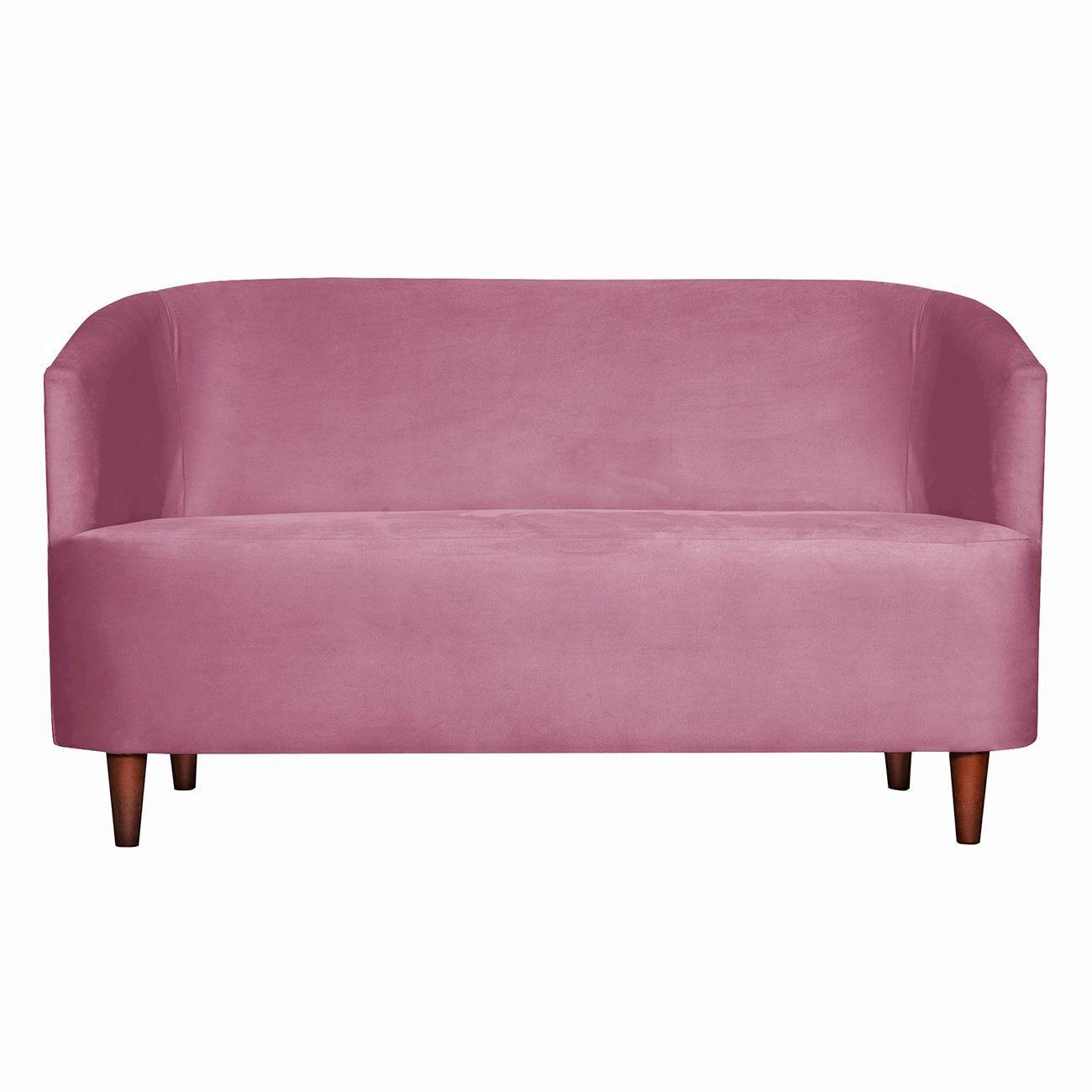 SOFA 2C OSLO FELPA  PALO ROSA 160X80X70-0