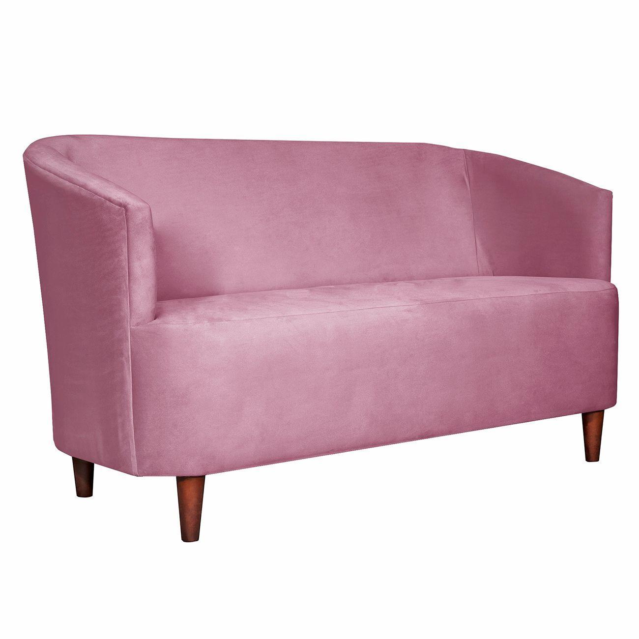 SOFA 2C OSLO FELPA  PALO ROSA 160X80X70-1