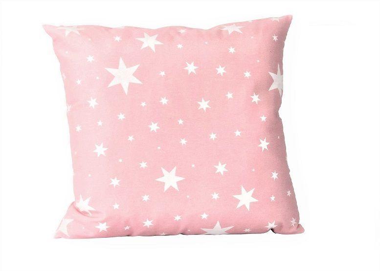Juego Cortinas + Cojines infant. Estrellita Rosa-2