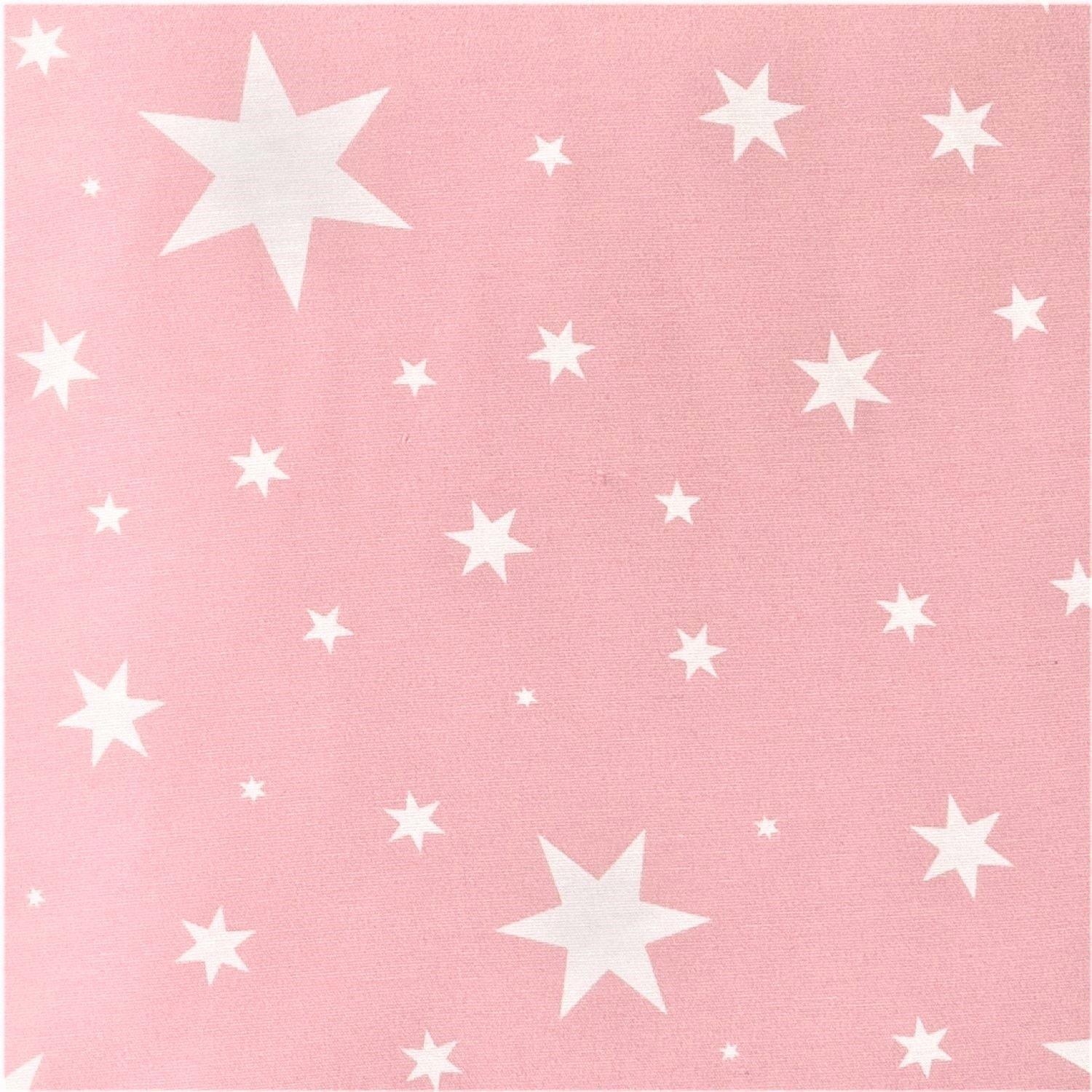 Juego Cortinas + Cojines infant. Estrellita Rosa-1