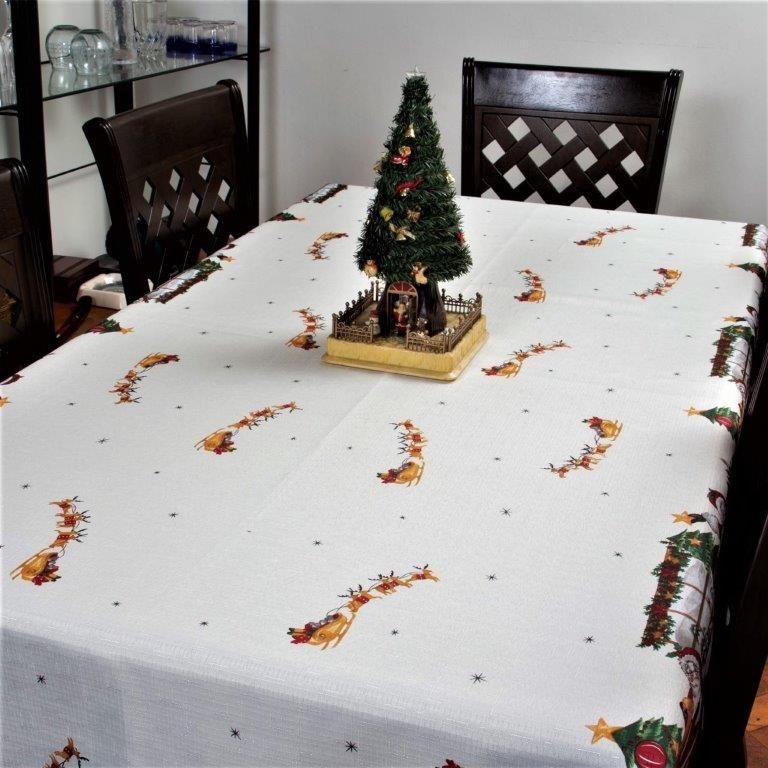 Mantel Linette Navideño  Pascuero  210x150 Ivory-0