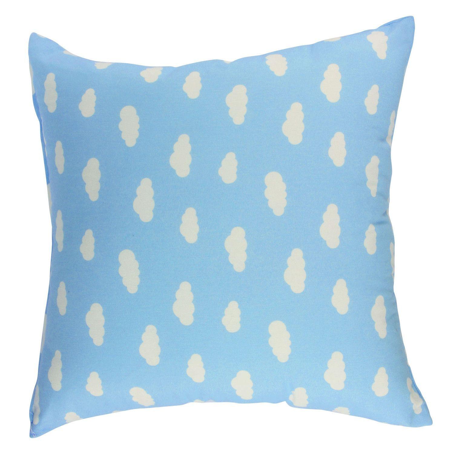 Set 4 Cojines Lona Nube Azul 50x50 cm-1