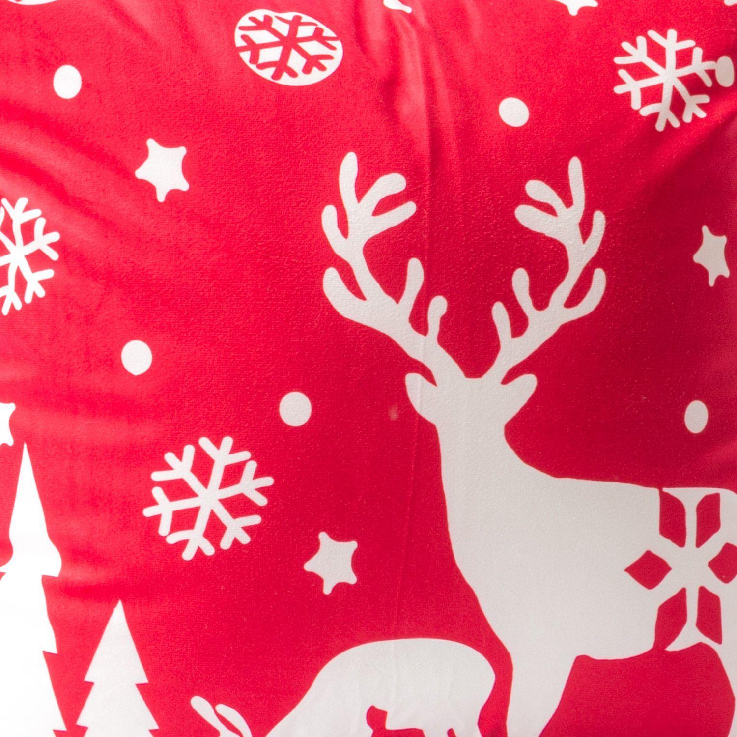 Set 4 Cojines Reno 45 x 45 Rojo-2