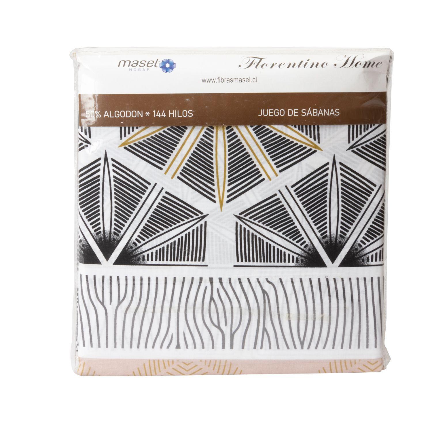 Juego de Sabanas Tie 1.5 plazas Beige-3
