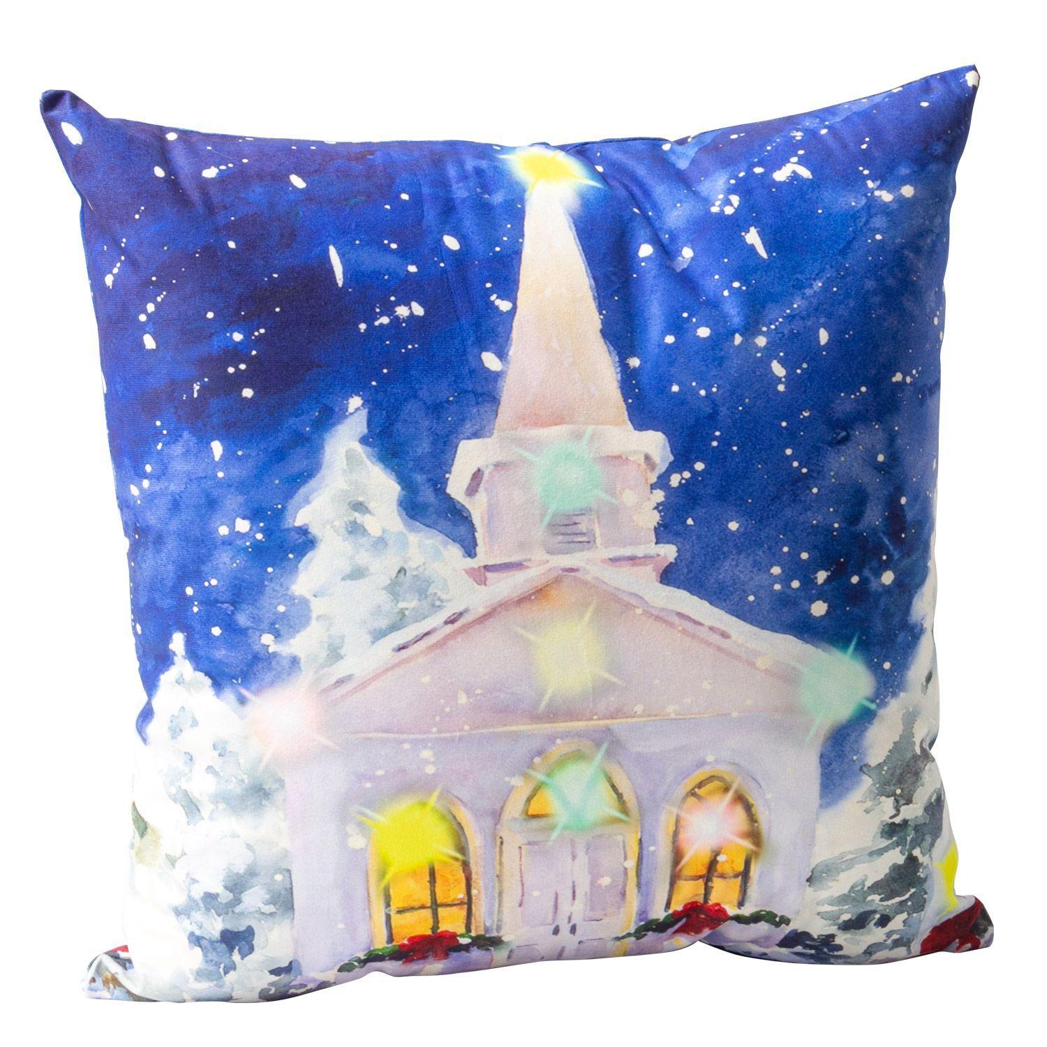 Set 2 Cojines Navidad 45 x 45 Azul-1