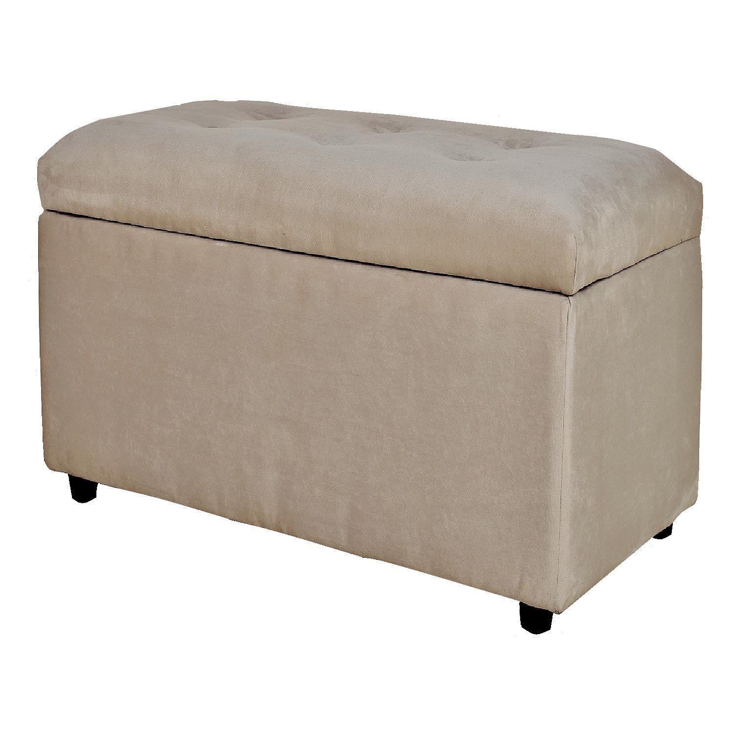 Set Sofa 2c Gramado Banqueta Baul Felpa Beige-3