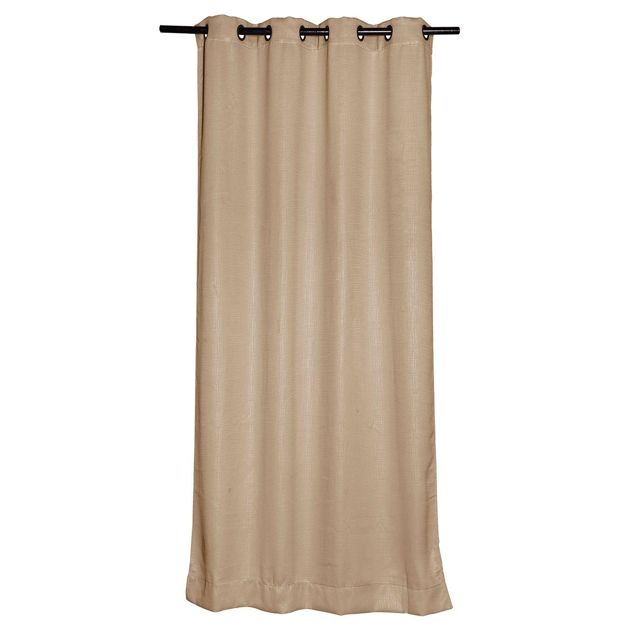 Cortinas  Set Embosed 1.40 x 2.25 Beige-2