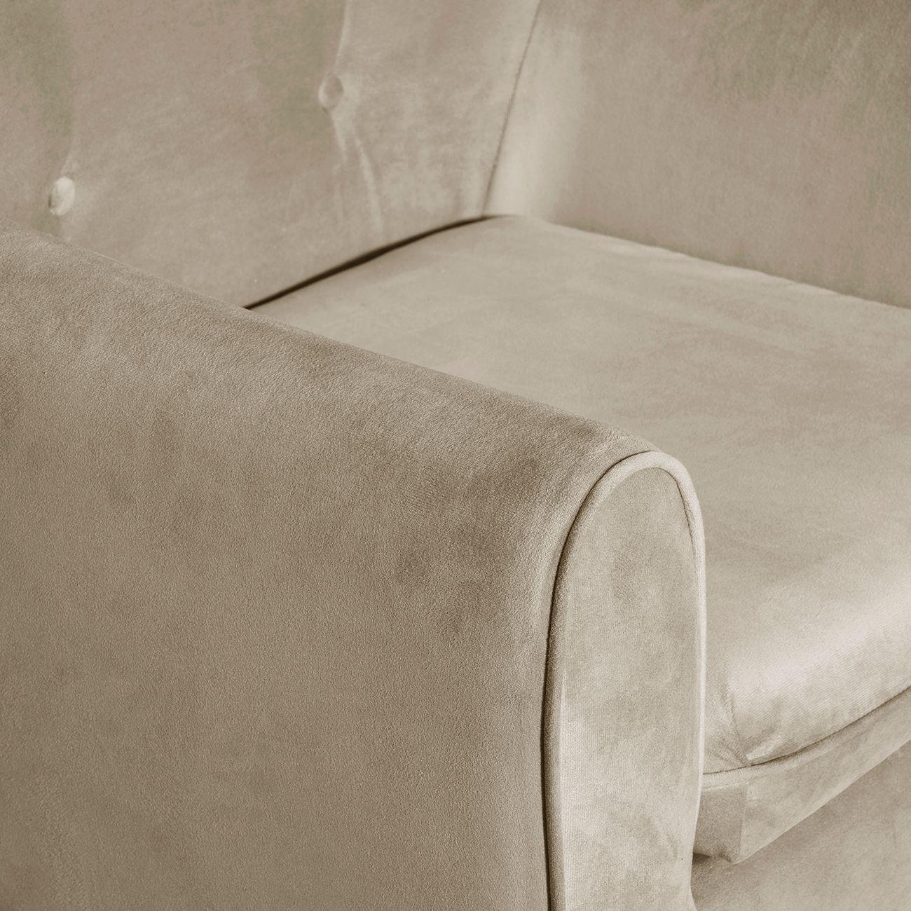 Poltrona 1C Bergen Felpa Beige  78 x 70 x 98-2