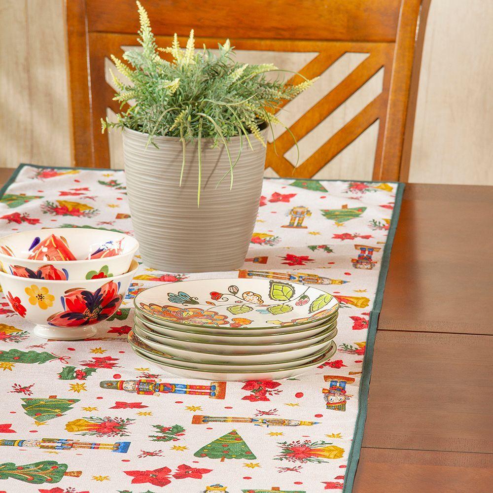 Camino de mesa Lona espa ola estampada Navidad Regalos-2